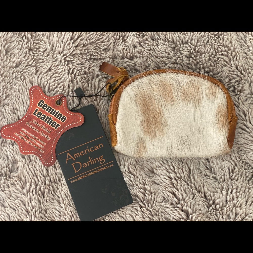 New American Darling Cowhide Coin Purse!